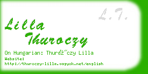 lilla thuroczy business card